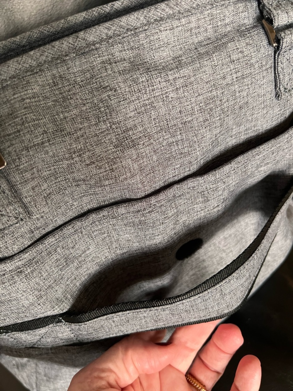 Lug Windjammer Tote Gray Quilted Travel Bag Organizer Lightweight Missing Strap - Picture 7 of 16